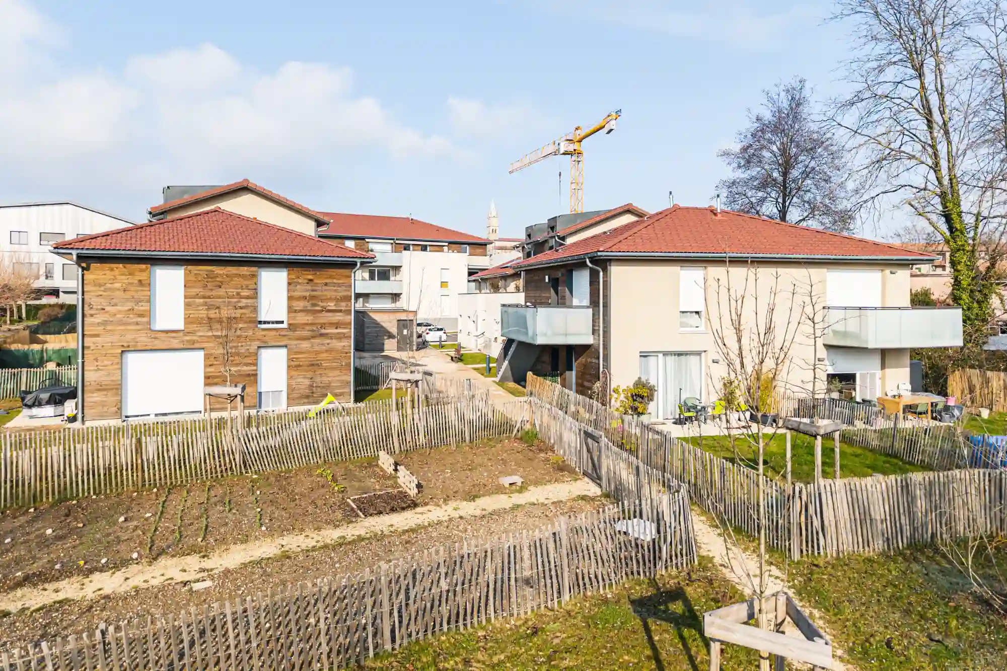 Potager annexe au lotissement L'éclipse d'Isle d'Abeau